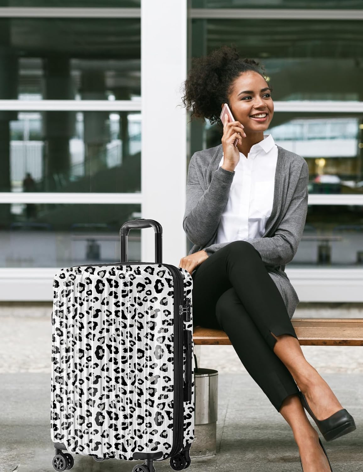 Carry on Luggage - Airline Approved Suitcases with Spinner Wheels, Built-In TSA Lock，Hard Shell Expandable Suitcases