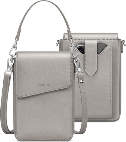 Small Crossbody Wallet Purse for Women with Phone Pocket, Small Crossbody Phone Bag with 2 Straps