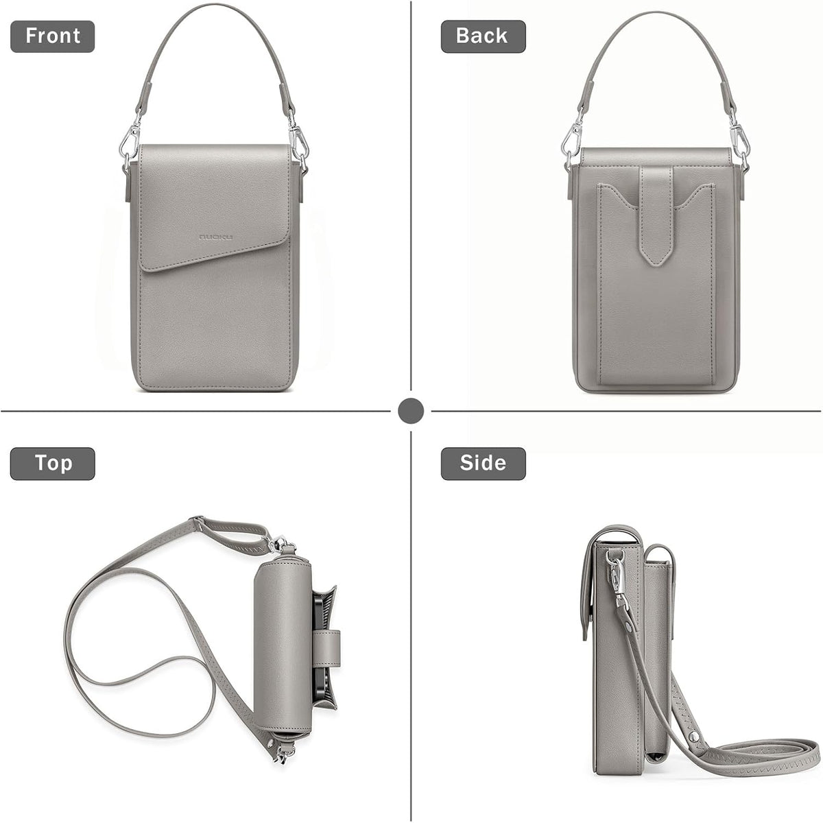 Small Crossbody Wallet Purse for Women with Phone Pocket, Small Crossbody Phone Bag with 2 Straps