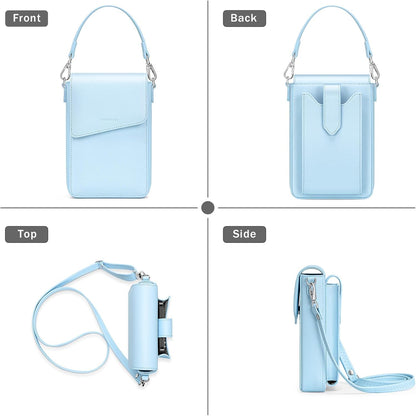 Small Crossbody Wallet Purse for Women with Phone Pocket, Small Crossbody Phone Bag with 2 Straps