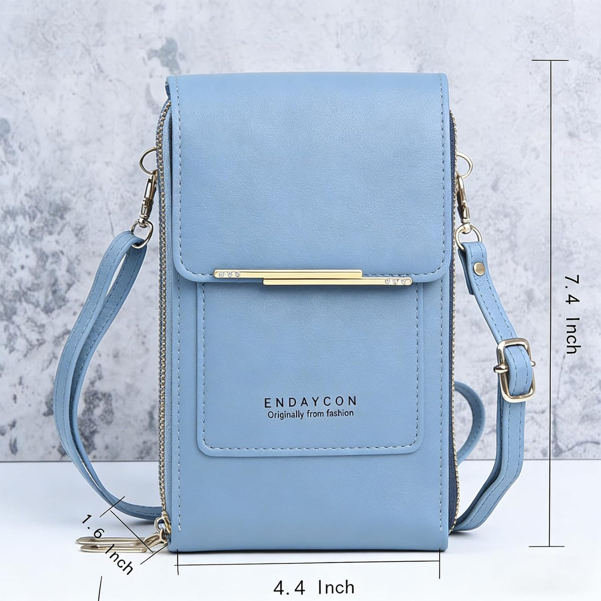 Women's Touchscreen Phone Crossbody Bag, Anti-theft Leather Phone Wallet, Perfect Holiday Gift