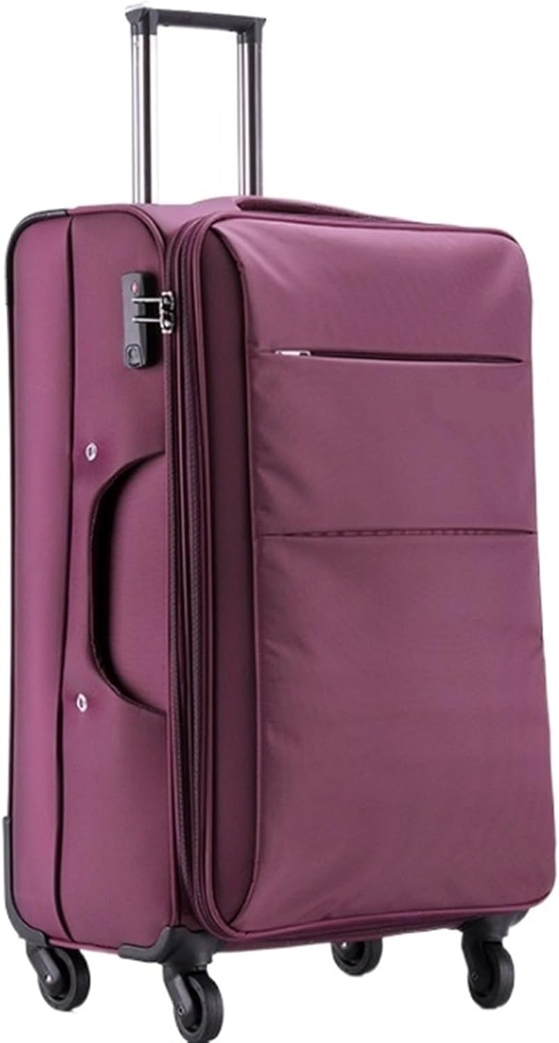 Carry-On Softside Expandable Carry On Luggage with Spinner Wheels, Lightweight Upright Suitcase Luggage Carry On (Color : A, Size : 22in)