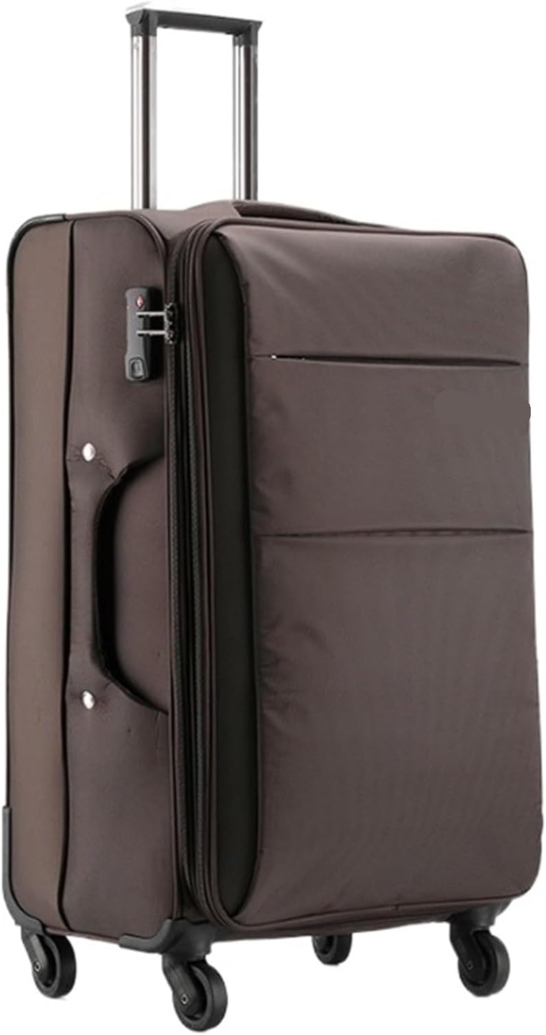 Carry-On Softside Expandable Carry On Luggage with Spinner Wheels, Lightweight Upright Suitcase Luggage Carry On (Color : A, Size : 22in)