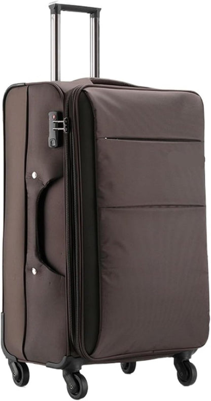 Carry-On Softside Expandable Carry On Luggage with Spinner Wheels, Lightweight Upright Suitcase Luggage Carry On (Color : A, Size : 22in)