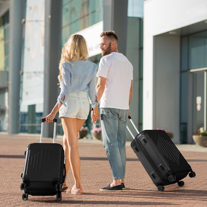 Hardside 21 Inch Carry On Luggage 22x14x9 Airline Approved with Spinner Wheels, ABS Hardshell Small Carry-On Suitcase with TSA Lock for Men & Women Lightweight Travel, Dark Green