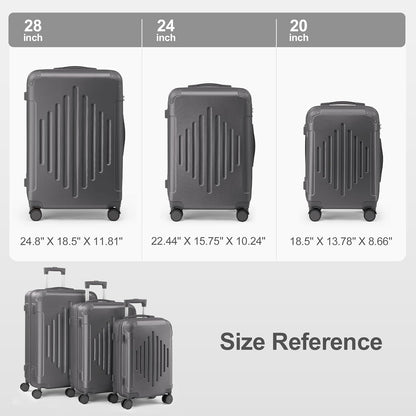 Hardside 21 Inch Carry On Luggage 22x14x9 Airline Approved with Spinner Wheels, ABS Hardshell Small Carry-On Suitcase with TSA Lock for Men & Women Lightweight Travel, Dark Green