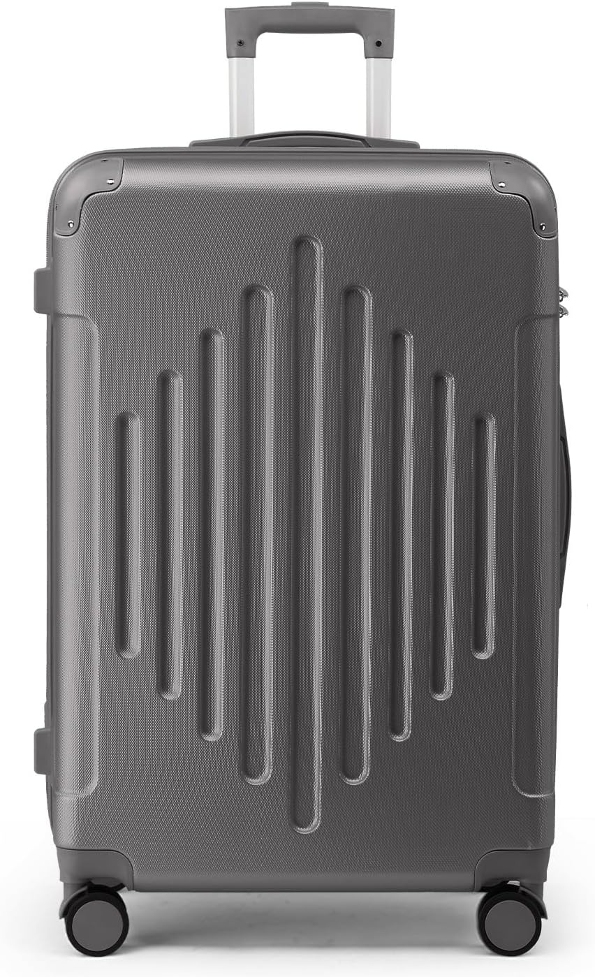 Hardside 21 Inch Carry On Luggage 22x14x9 Airline Approved with Spinner Wheels, ABS Hardshell Small Carry-On Suitcase with TSA Lock for Men & Women Lightweight Travel, Dark Green
