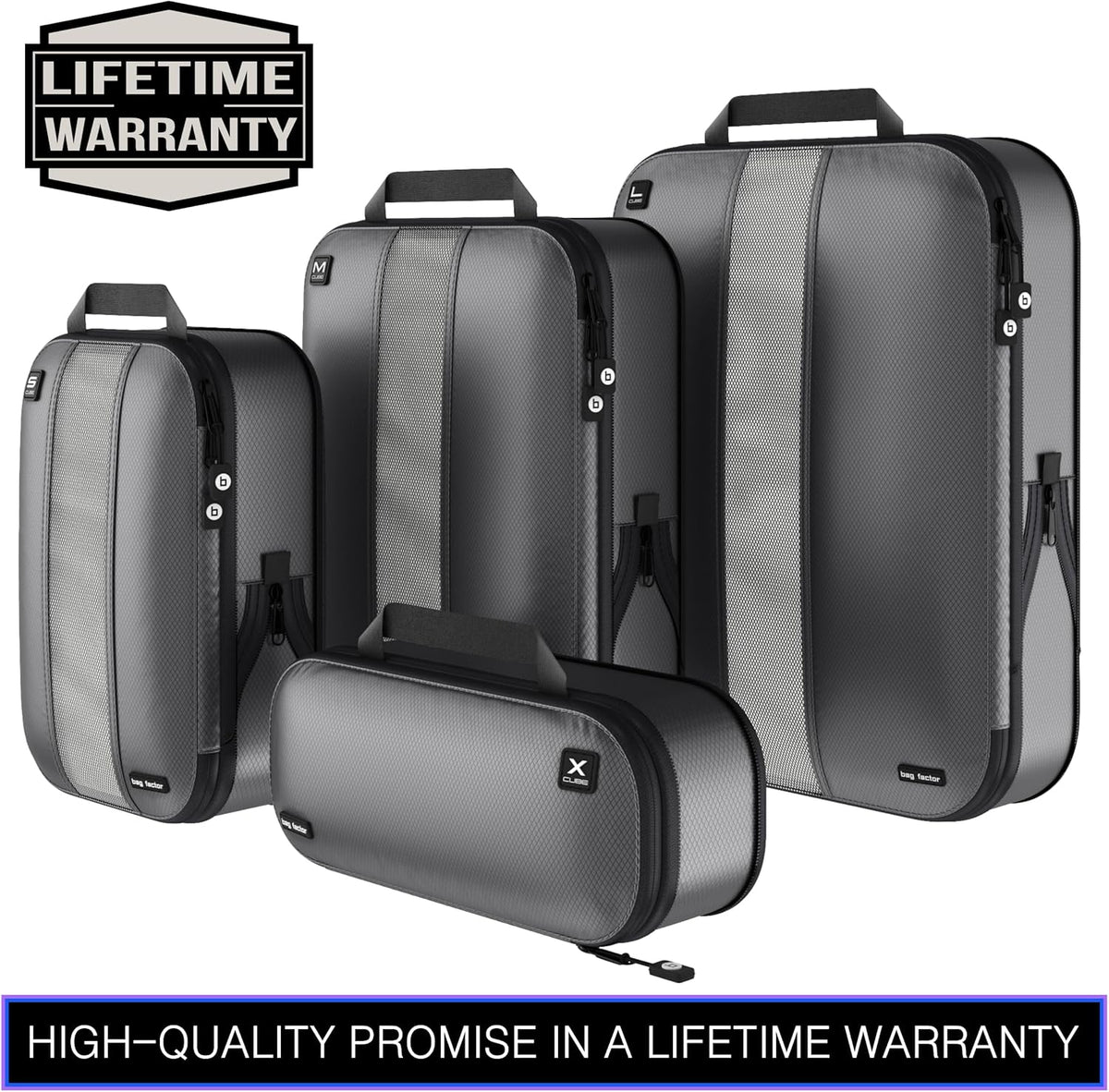 Premium Ultralight Compression Packing Cubes for Travel - Luggage Organizer Set (Double Sided Clean Dirty - Olive Green)