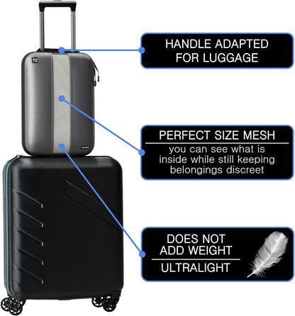 Premium Ultralight Compression Packing Cubes for Travel - Luggage Organizer Set (Double Sided Clean Dirty - Olive Green)