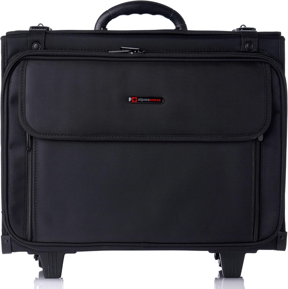 Rolling Briefcase | Laptop Bag For Men & Women | Hard Side Catalog Case on Wheels | Legal Size File Dividers | Lawyers Attache Case | Carry-On Overnight Business Travel Bag