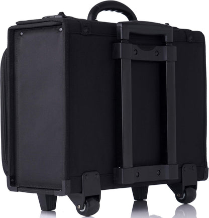 Rolling Briefcase | Laptop Bag For Men & Women | Hard Side Catalog Case on Wheels | Legal Size File Dividers | Lawyers Attache Case | Carry-On Overnight Business Travel Bag