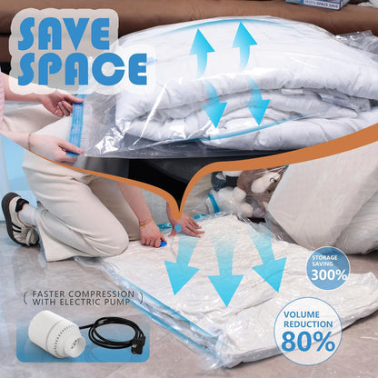 Compression Bags for Travel - Travel Essentials - Space Saver Bags - No Vacuum Needed - Compression Packing Bags for Cruise Accessories