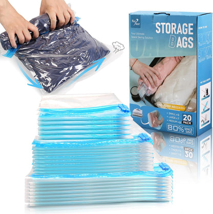 Compression Bags for Travel - Travel Essentials - Space Saver Bags - No Vacuum Needed - Compression Packing Bags for Cruise Accessories