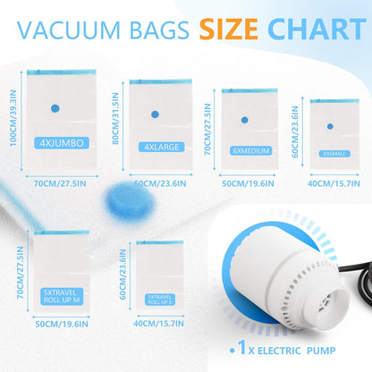 Compression Bags for Travel - Travel Essentials - Space Saver Bags - No Vacuum Needed - Compression Packing Bags for Cruise Accessories
