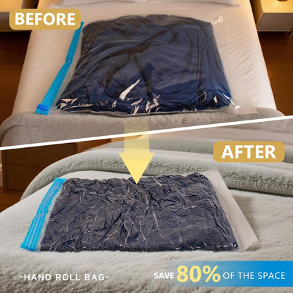 Compression Bags for Travel - Travel Essentials - Space Saver Bags - No Vacuum Needed - Compression Packing Bags for Cruise Accessories