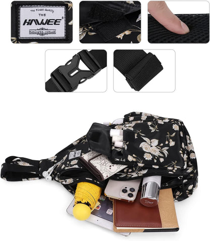 Backpack Sling for Women Anti-Water Crossbody Bag Inclined Adjustable Pack | Casual - Colors B