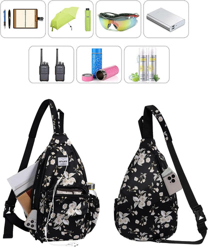Backpack Sling for Women Anti-Water Crossbody Bag Inclined Adjustable Pack | Casual - Colors B