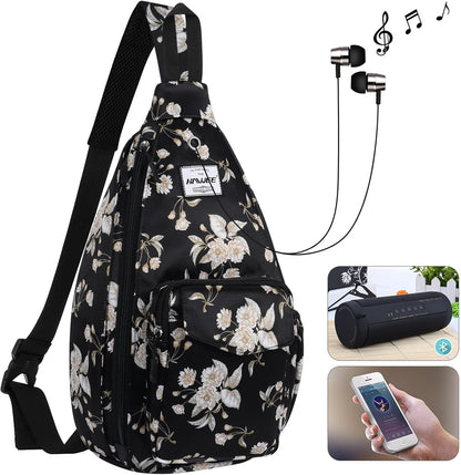 Backpack Sling for Women Anti-Water Crossbody Bag Inclined Adjustable Pack | Casual - Colors B
