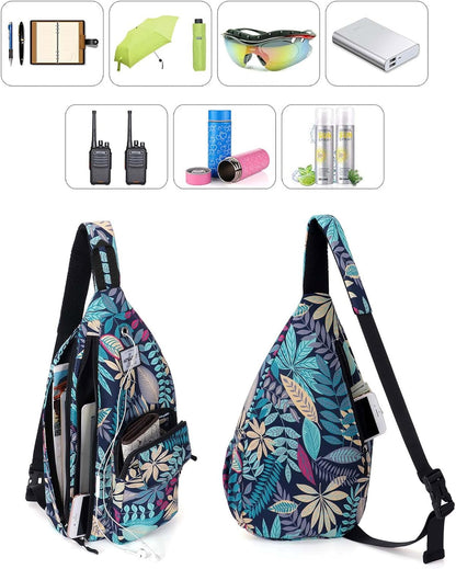 Backpack Sling for Women Anti-Water Crossbody Bag Inclined Adjustable Pack | Casual - Colors B
