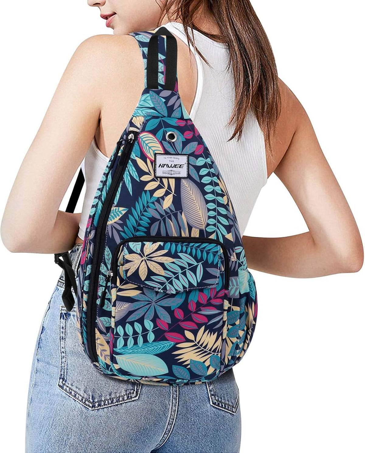 Backpack Sling for Women Anti-Water Crossbody Bag Inclined Adjustable Pack | Casual - Colors B