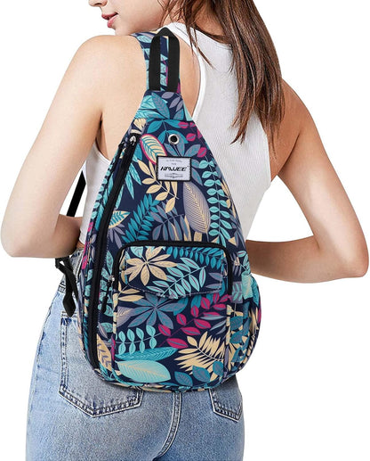 Backpack Sling for Women Anti-Water Crossbody Bag Inclined Adjustable Pack | Casual - Colors B