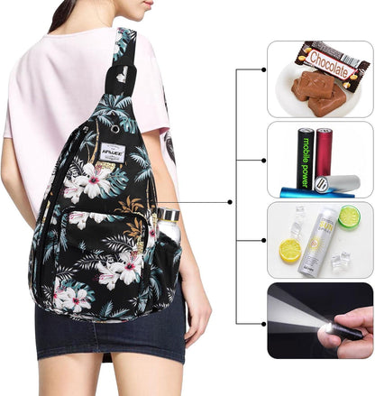 Backpack Sling for Women Anti-Water Crossbody Bag Inclined Adjustable Pack | Casual - Colors B