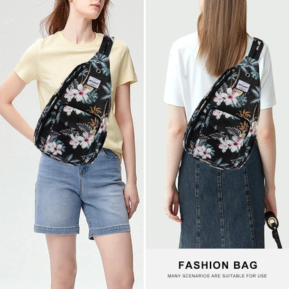 Backpack Sling for Women Anti-Water Crossbody Bag Inclined Adjustable Pack | Casual - Colors B
