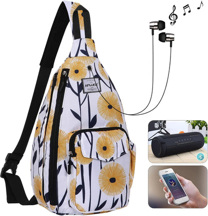 Backpack Sling for Women Anti-Water Crossbody Bag Inclined Adjustable Pack | Casual - Colors B