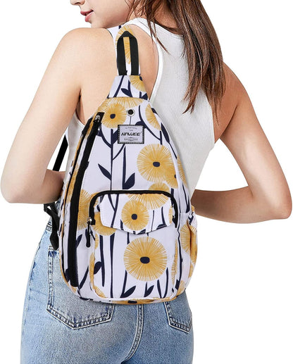 Backpack Sling for Women Anti-Water Crossbody Bag Inclined Adjustable Pack | Casual - Colors B