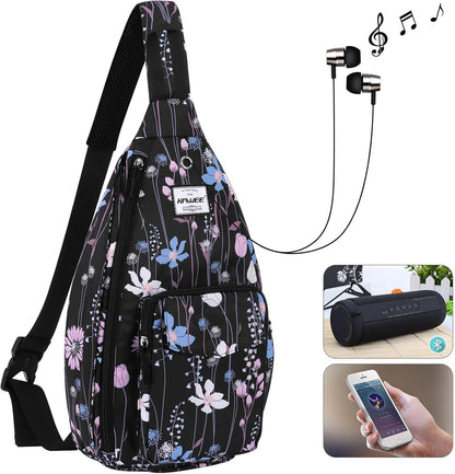 Backpack Sling for Women Anti-Water Crossbody Bag Inclined Adjustable Pack | Casual - Colors B