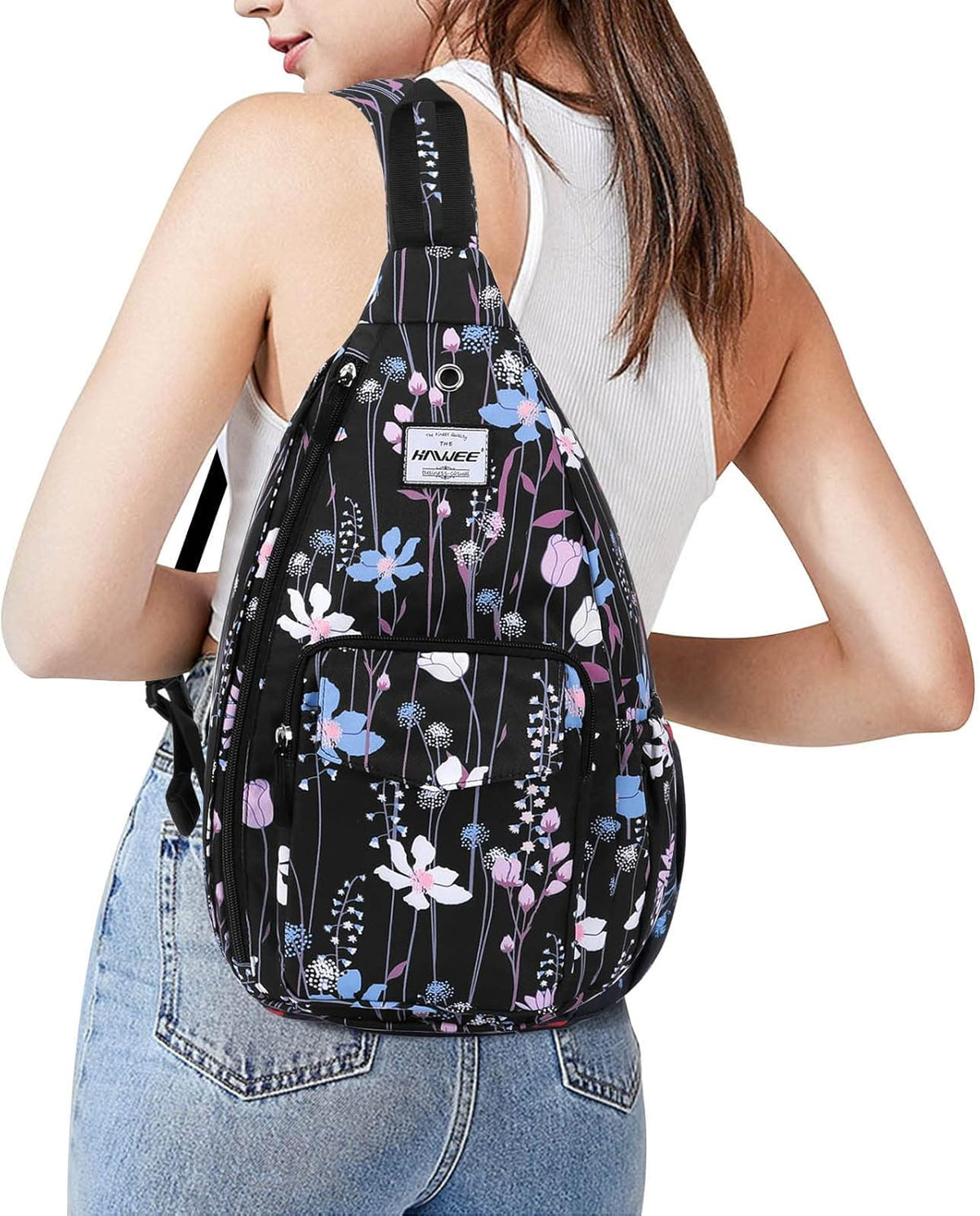 Backpack Sling for Women Anti-Water Crossbody Bag Inclined Adjustable Pack | Casual - Colors B