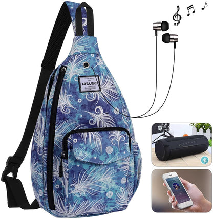 Backpack Sling for Women Anti-Water Crossbody Bag Inclined Adjustable Pack | Casual - Colors B