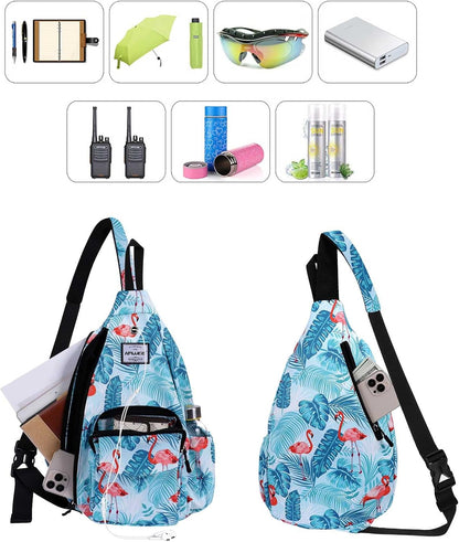 Backpack Sling for Women Anti-Water Crossbody Bag Inclined Adjustable Pack | Casual - Colors B