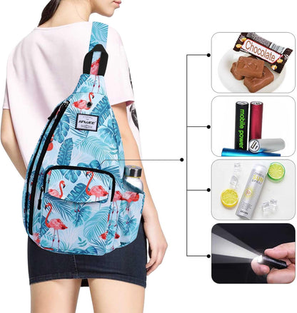 Backpack Sling for Women Anti-Water Crossbody Bag Inclined Adjustable Pack | Casual - Colors B