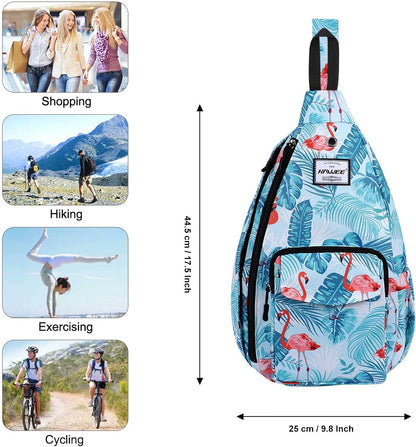 Backpack Sling for Women Anti-Water Crossbody Bag Inclined Adjustable Pack | Casual - Colors B