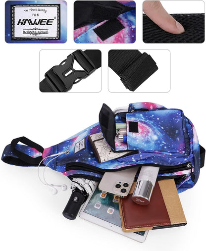 Backpack Sling for Women Anti-Water Crossbody Bag Inclined Adjustable Pack | Casual - Colors B