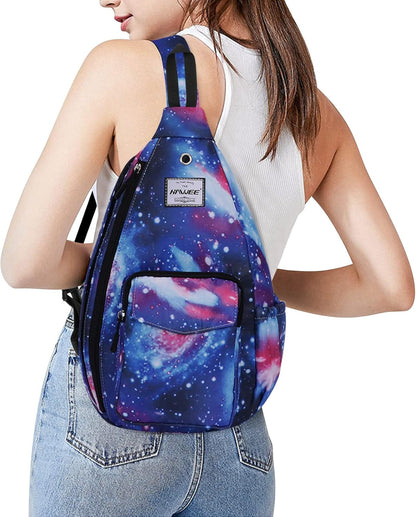 Backpack Sling for Women Anti-Water Crossbody Bag Inclined Adjustable Pack | Casual - Colors B