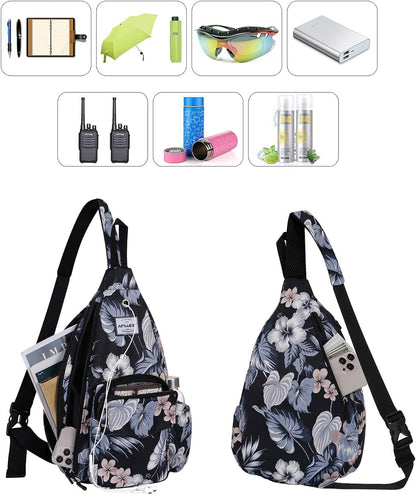 Backpack Sling for Women Anti-Water Crossbody Bag Inclined Adjustable Pack | Casual - Colors B