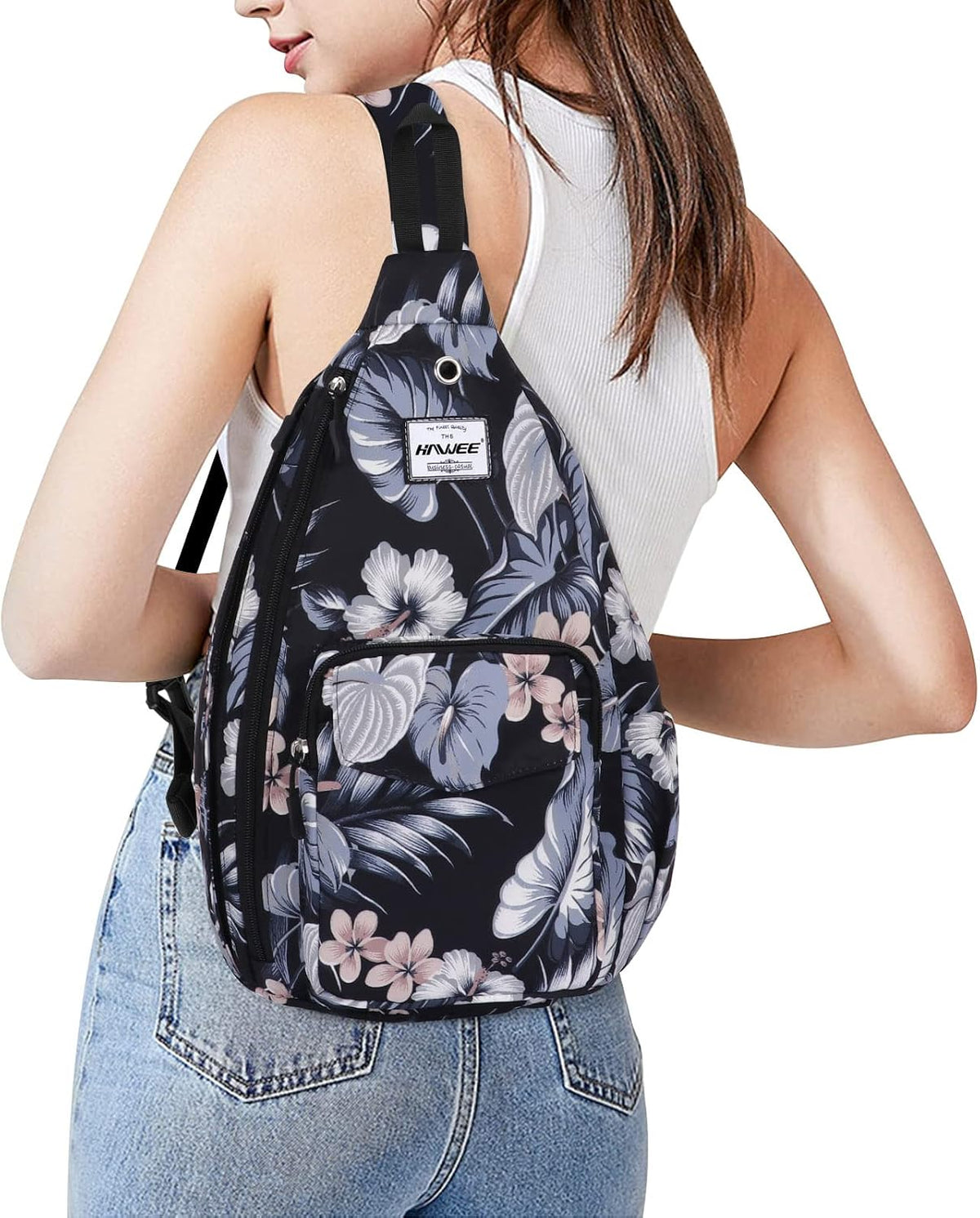 Backpack Sling for Women Anti-Water Crossbody Bag Inclined Adjustable Pack | Casual - Colors B