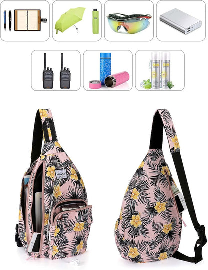 Backpack Sling for Women Anti-Water Crossbody Bag Inclined Adjustable Pack | Casual - Colors B