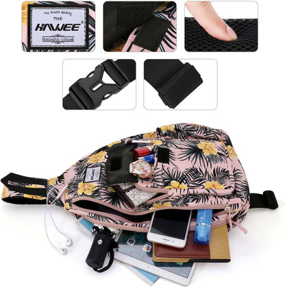 Backpack Sling for Women Anti-Water Crossbody Bag Inclined Adjustable Pack | Casual - Colors B