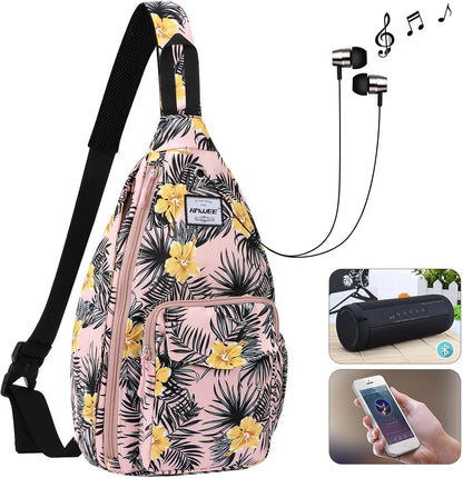 Backpack Sling for Women Anti-Water Crossbody Bag Inclined Adjustable Pack | Casual - Colors B