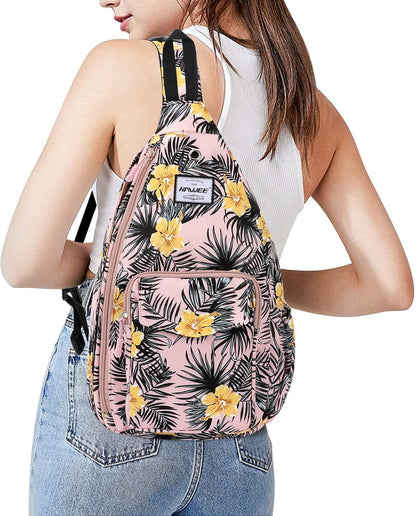 Backpack Sling for Women Anti-Water Crossbody Bag Inclined Adjustable Pack | Casual - Colors B