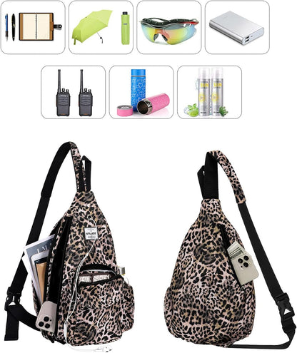 Backpack Sling for Women Anti-Water Crossbody Bag Inclined Adjustable Pack | Casual - Colors B