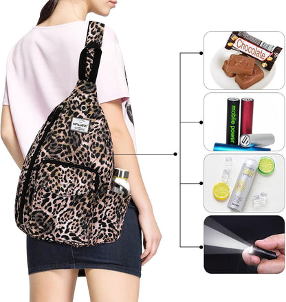 Backpack Sling for Women Anti-Water Crossbody Bag Inclined Adjustable Pack | Casual - Colors B