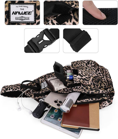 Backpack Sling for Women Anti-Water Crossbody Bag Inclined Adjustable Pack | Casual - Colors B