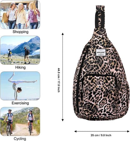 Backpack Sling for Women Anti-Water Crossbody Bag Inclined Adjustable Pack | Casual - Colors B
