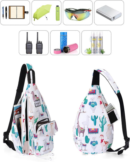 Backpack Sling for Women Anti-Water Crossbody Bag Inclined Adjustable Pack | Casual - Colors B