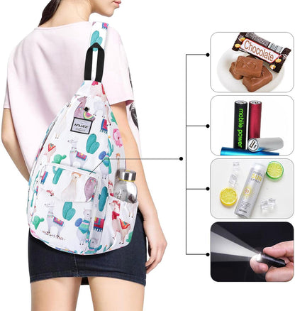 Backpack Sling for Women Anti-Water Crossbody Bag Inclined Adjustable Pack | Casual - Colors B