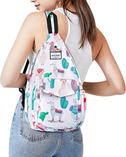 Backpack Sling for Women Anti-Water Crossbody Bag Inclined Adjustable Pack | Casual - Colors B